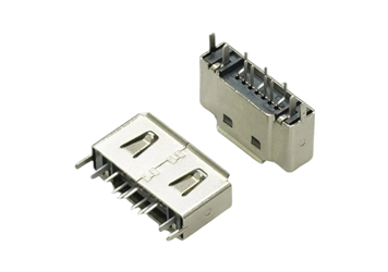 SATA 7P 公座90° AB型双柱铁壳